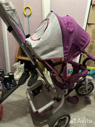 Детский велосипед с родительской ручкой