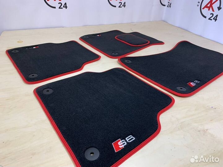 Коврики Audi A8 S8 D3 D4 D5 ворсовые велюровые