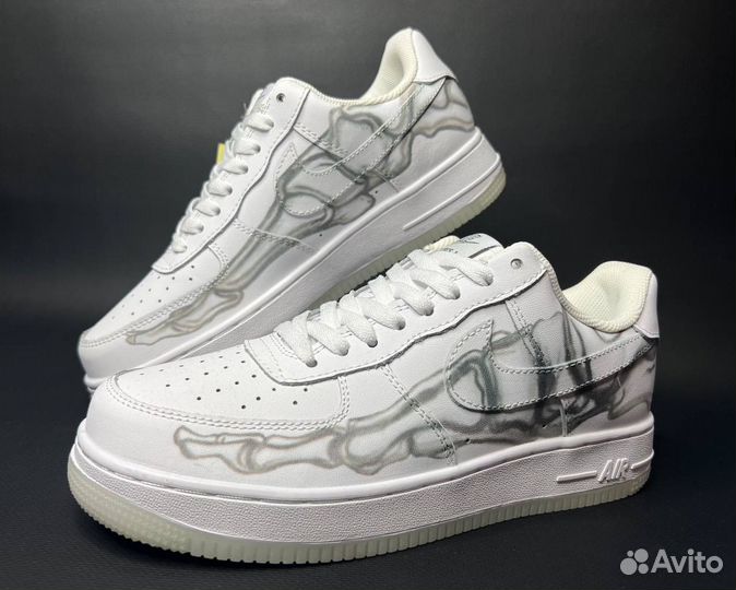 Nike Air Fоrсe 1 LOW blaск Skеlеton женские