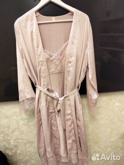 Халат женский шелковый