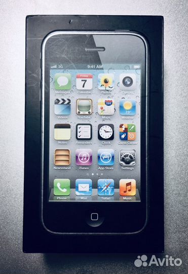 Коробка от iPhone 3g S с чеком