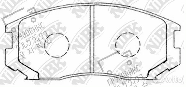 Тормозные колодки дисковые, NiBK (Япония) PN3285