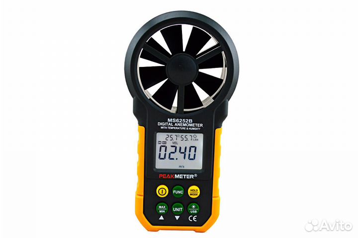 Анемометр Peakmeter PM6252A цифровой крыльчатый