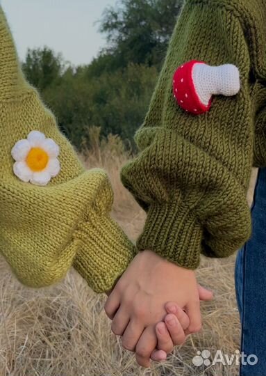 Кардиган с ромашками