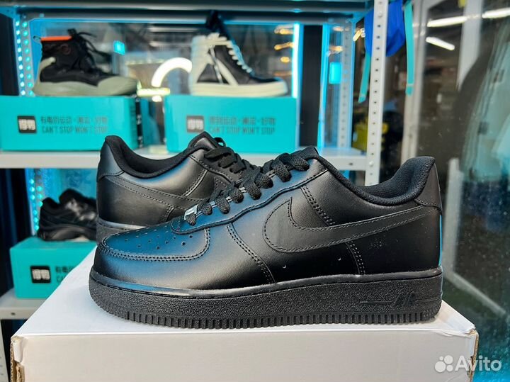 Кроссовки Nike Air Force 1 Low Black оригинал