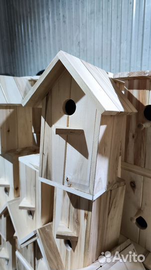 Скворечник деревянный, однокомнатный