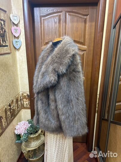 Шуба коричневая one size