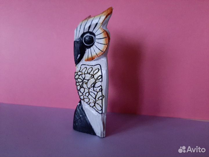 Сова статуэтка из дерева