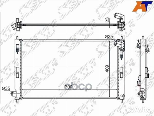 Радиатор Mitsubishi ASX 10- / Lancer 07-17 / Ou