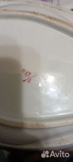 Супница, старинный фарфор ф-ки Гарднера