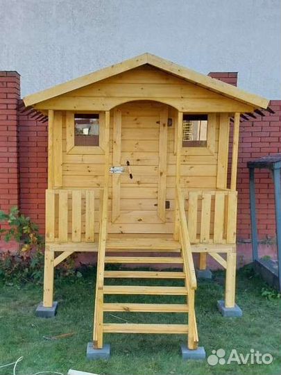 Детский деревянный домик для дачи новый
