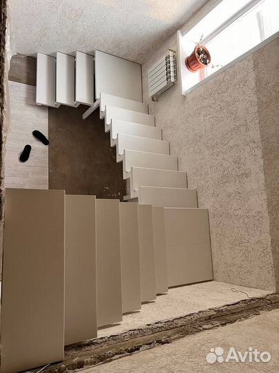 Лестница под ключ без сварочных работ