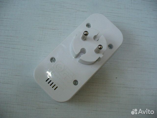 Переходник 2-местный с USB-портами