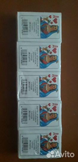 Карты игральные с пластиковым покрытием
