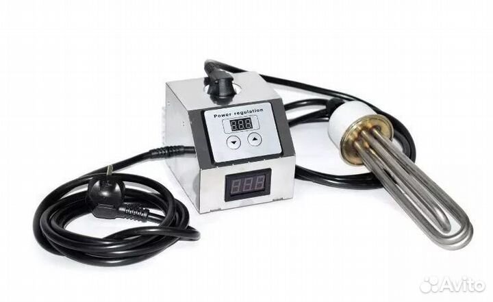 Тэн 3 кВт нерж. с регул-ром мощности и вольтметром