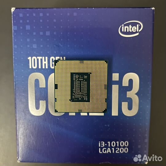 Процессор Intel core i3 10100 BOX LGA 1200