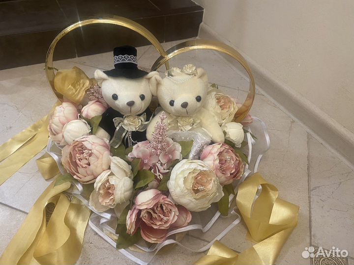 Свадебное украшение авто Мишки / медвежата