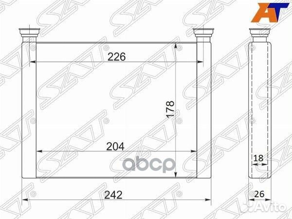 Радиатор отопителя салона honda accord/torneo C
