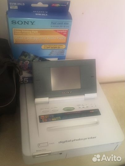Новый.Принтер фото Sony портативный. Полный компле