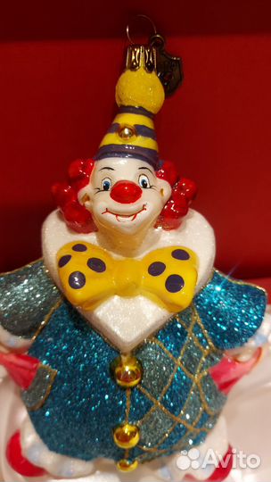Елочная игрушка клоун Komozja