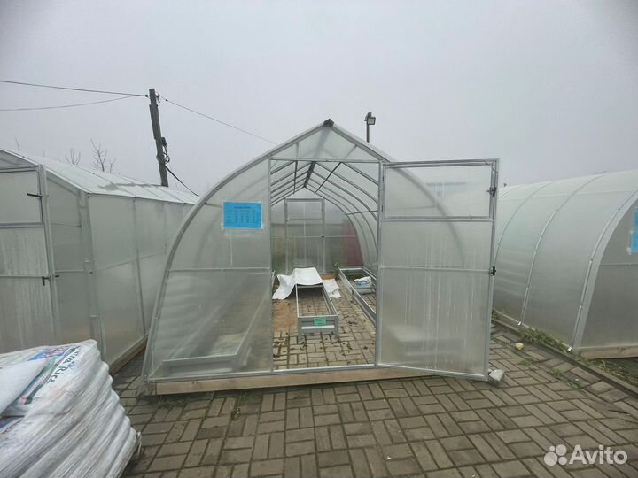 Теплица Горка 3 на 4м с поликарбонатом 4мм