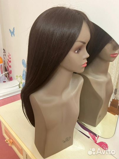 Манекен для причесок.Натуральные 100 волосы