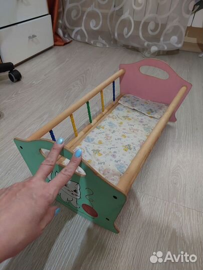 Детская кроватка игрушка качалка