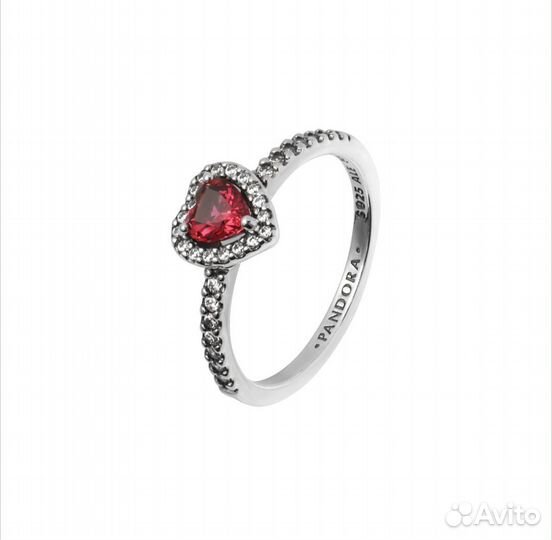 Кольцо Pandora Red Heart