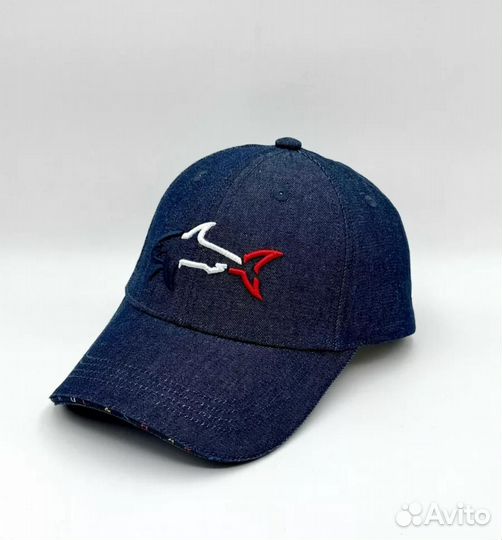 Кепка Paul & Shark с акулой джинс