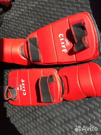 Защита голень-стопа Cliff (M, Красный)