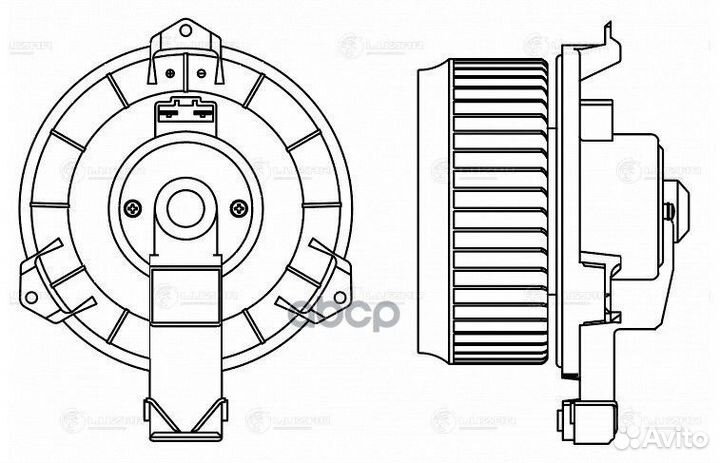 Вентилятор отопителя салона toyota land cruiser
