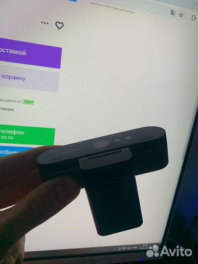 Веб камера logitech brio