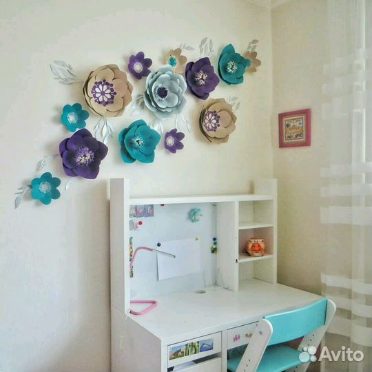 Бумажный декор, цветы, оформление