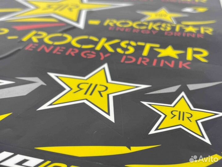 Наклейки rockstar energy drink,ONE industries (30x