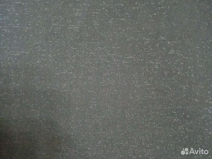 Отрез чёрной итальянской шерсти с блеском