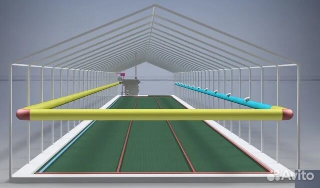 Отопление теплицы вода + воздух 200 - 400 кв.м