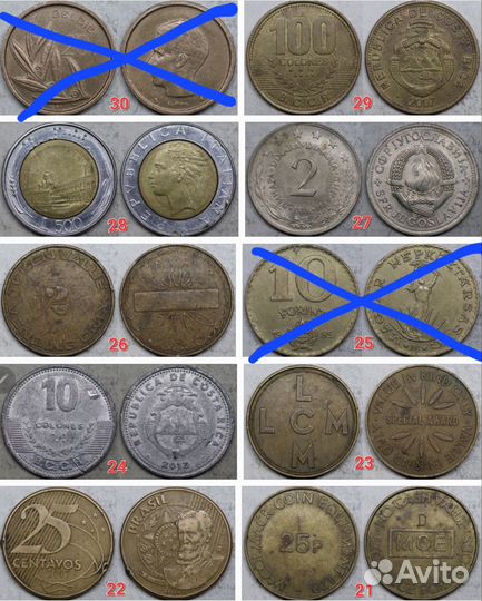 Иностранные монеты альбом 4