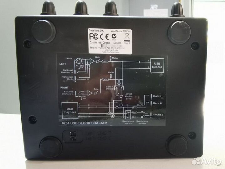 Звуковая Карта E-Mu 0204 Usb