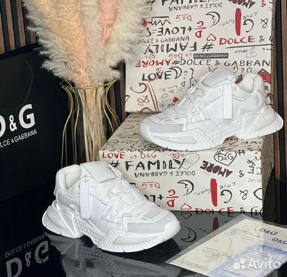 Кроссовки женские D&G White Multi