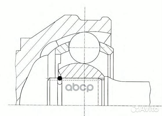 Шрус внутр к-кт audi: 80, 90 2.3, 100 1.9-2.3