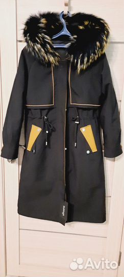 Парка с натуральным мехом