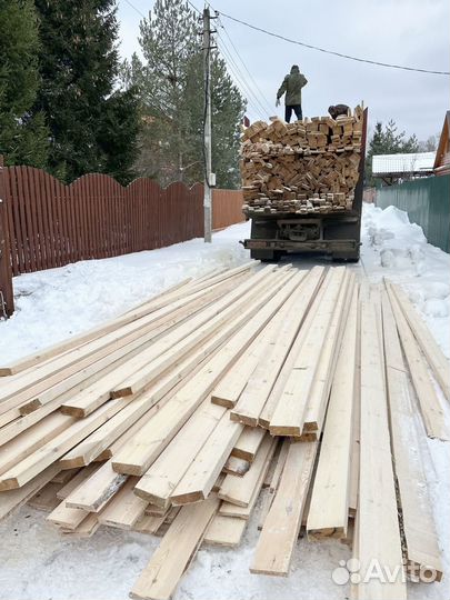 Доска обрезная из сосны