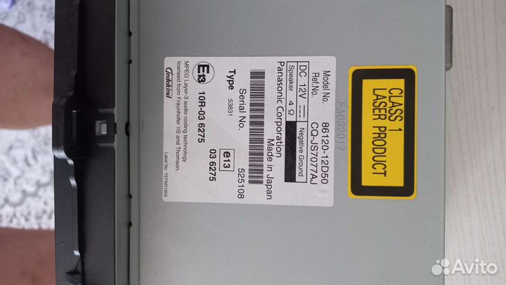 Магнитолла в тойота Королла 15