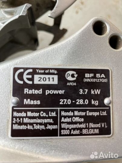 Хонда 5 сил лодочный мотор