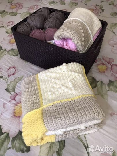 Плед детский «Звездочки» ручная работа