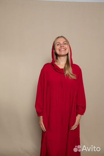 Платье макси красное Besh