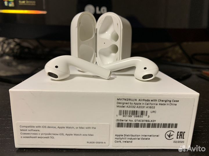 Наушники apple airpods 2 оригинал обмен на телефон