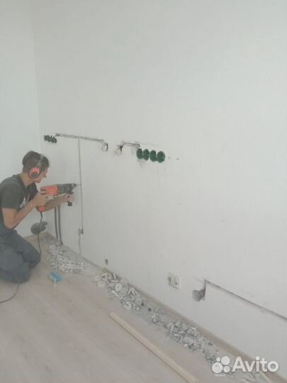 Перенос розеток, адаптация розеток и выключателей