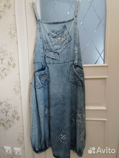 Сарафан 54-56 размер 100% тенсель