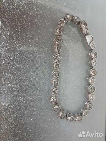 Женский браслет со стразами Swarovski